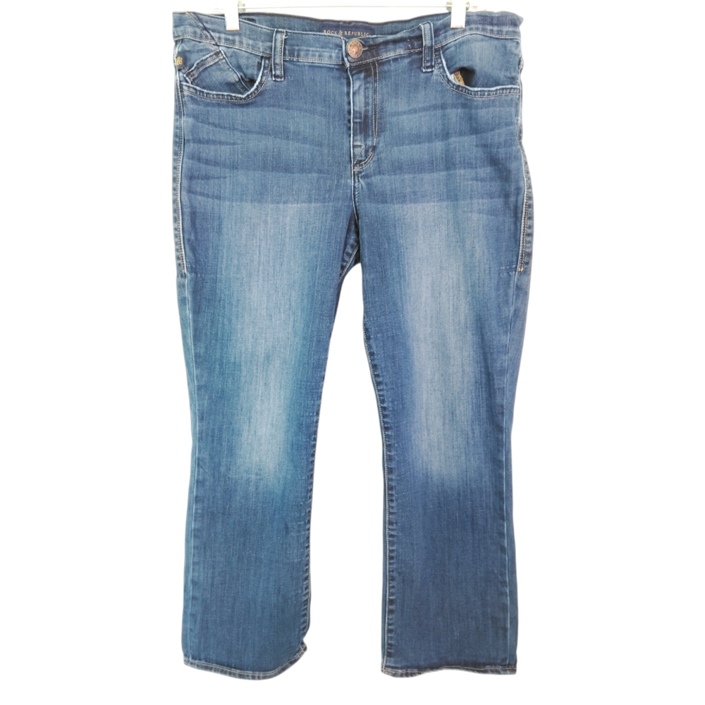 Rock & Republic Denim Blue Jeans‎ sz 16